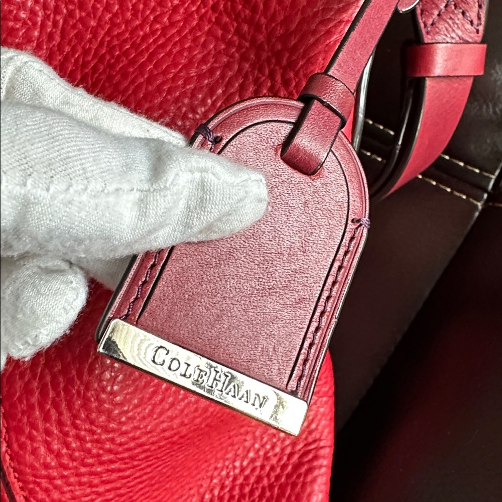 COLE HAAN LARGE Pebbled Leather Hobo Bag - Picture 7 of 16